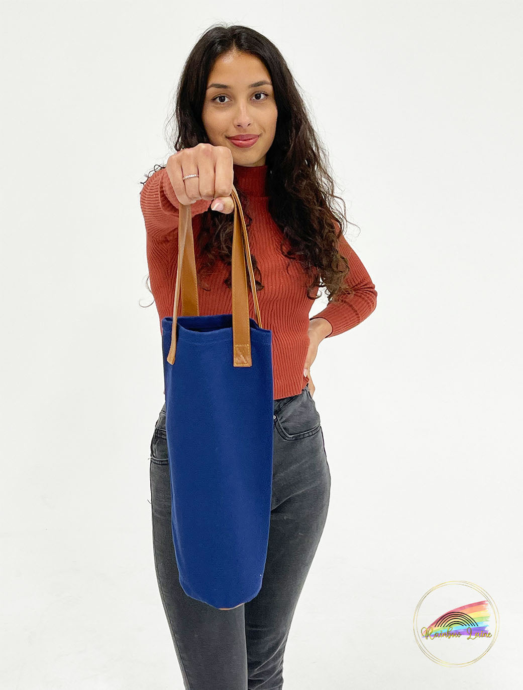 Navy Bottle Bag